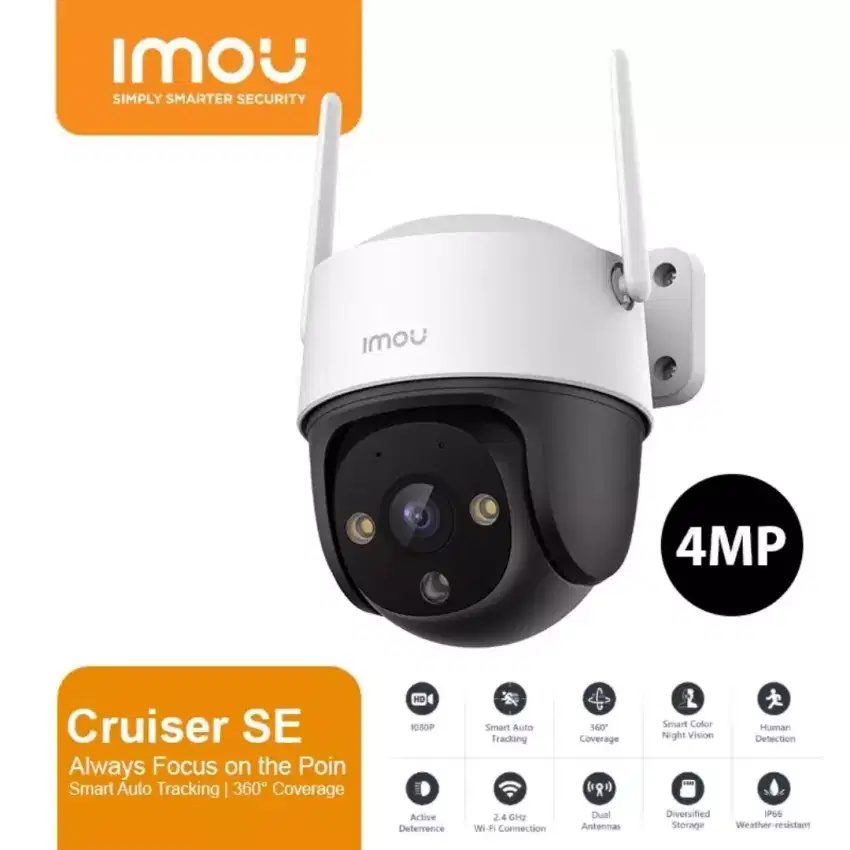 IMOU CRUISER SE 4MP POE 8X ZOOM GARANSI RESMI