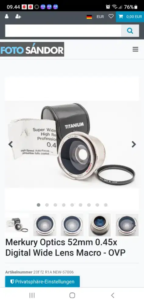 Lensa makro titanium