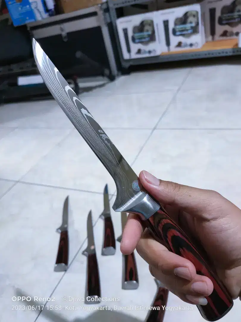 Pisau Seset Kulit Sapi Kambing Domba Kerbau, Seset Daging Qurban Impor