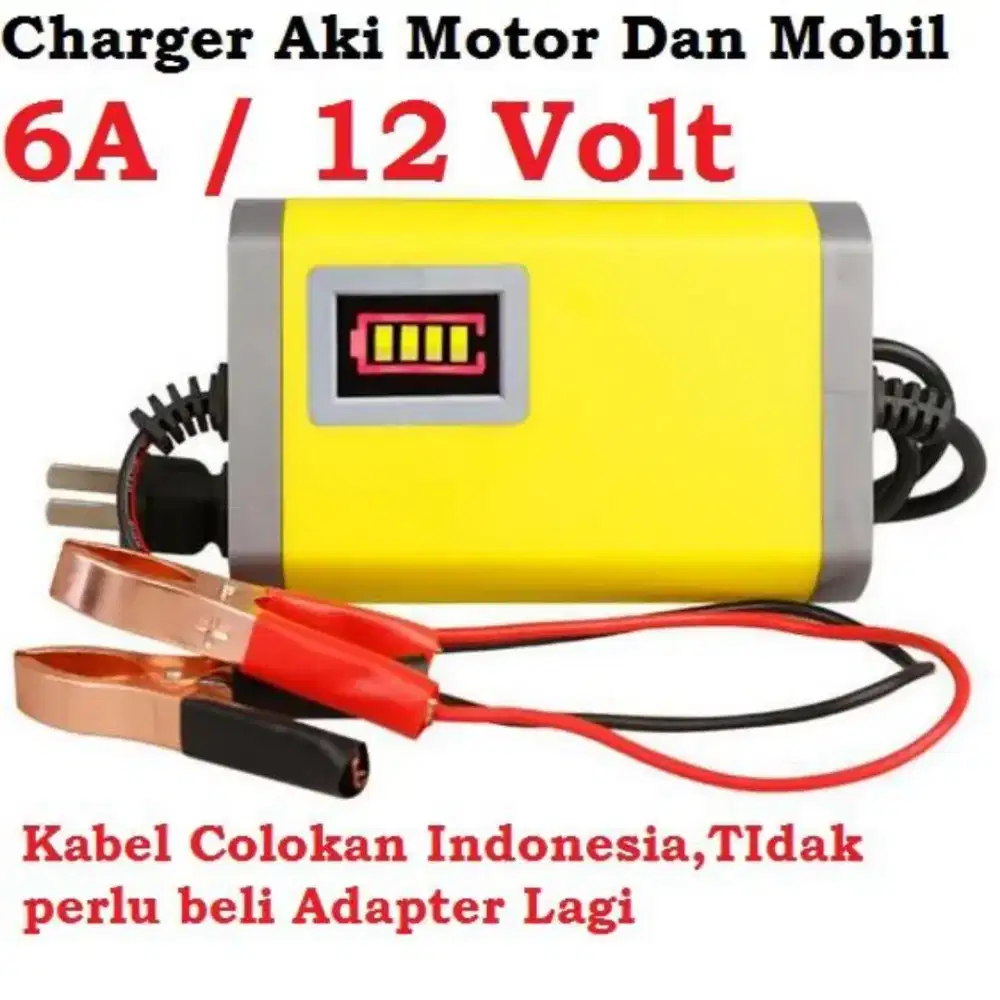 Charger Aki Mobil 12v 6A mobil