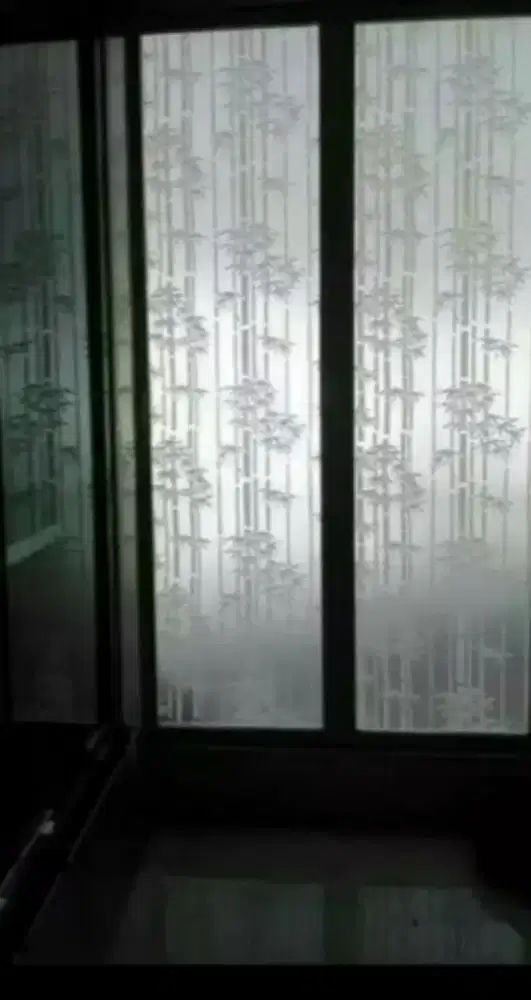 Stikersanblast motif bambu trend masakini&kaca film aman ddalam ruang