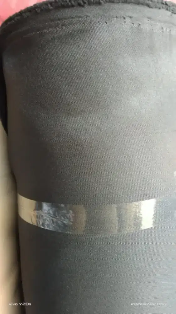 Kain Polyester Gabardine. Lb 155cm 80Yards. Hitam  Kopi, atas pramuka