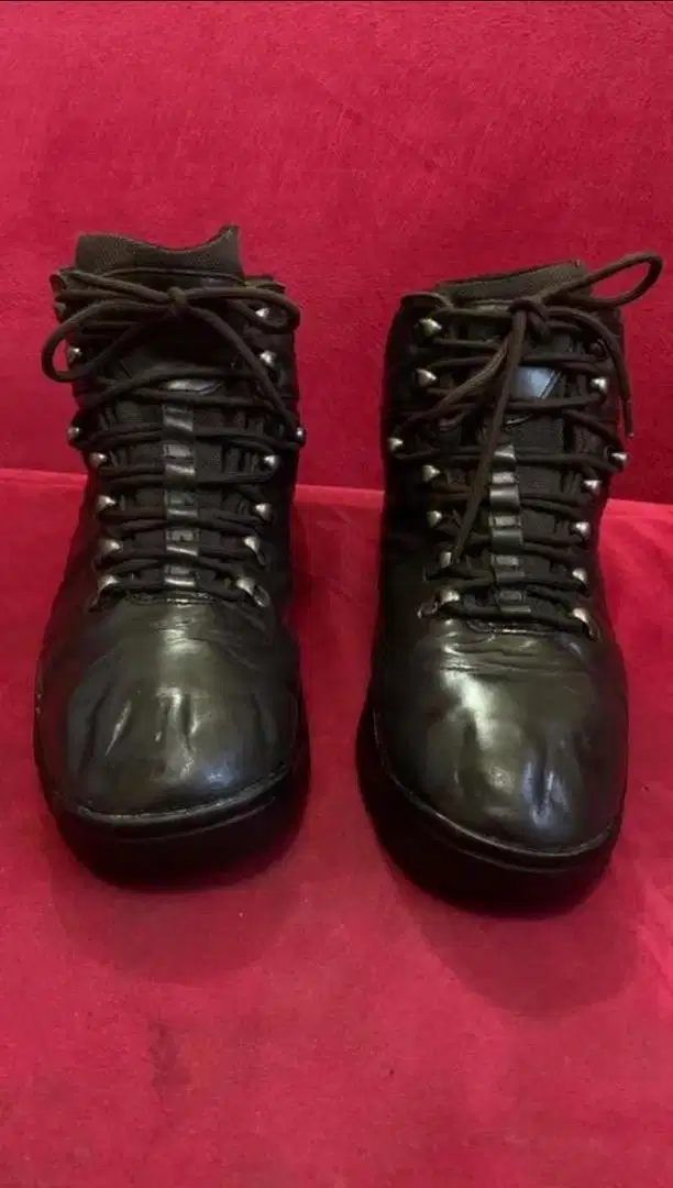 Sepatu Gunung Outdoor Boots PETER STORM ORIGINAL 43 FULL BLACK LEATHER