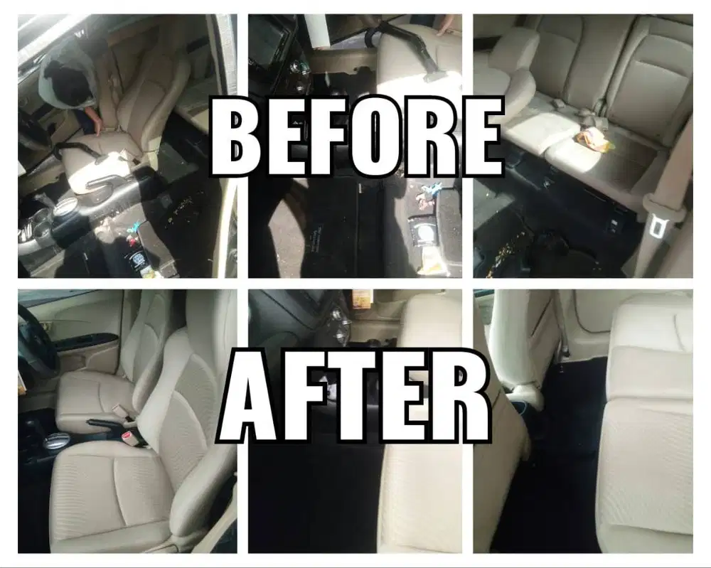 Jasa panggilan homeservis jok mobil salon detailing interior mobil