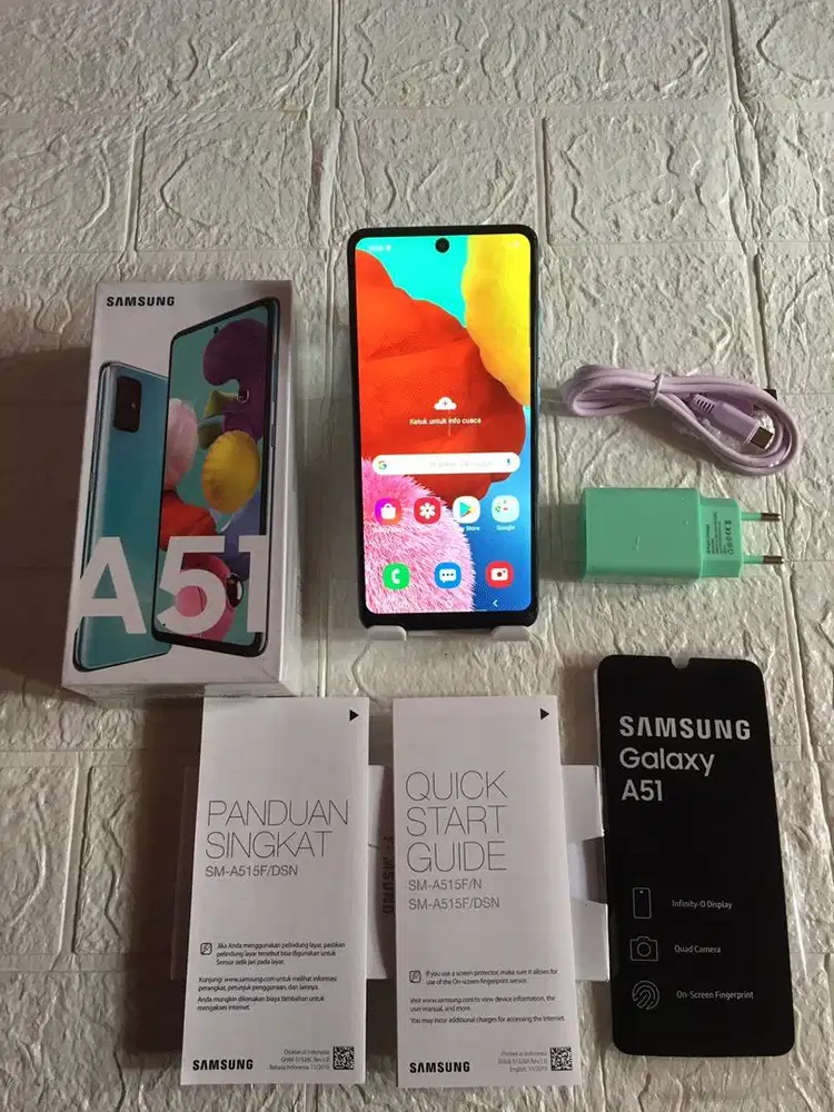 Samsung A51 ram8/128 nfc lengkap mulus minus finger bisa via rekber ...