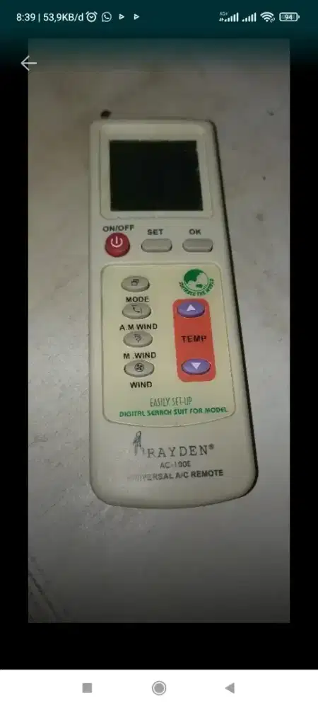 Jual cepat remote AC universal