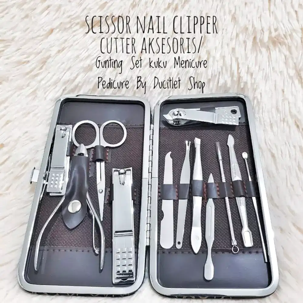 Scissor Nail ClipperCutter Aksesoris/GuntingSet kuku Menicure Pedicure