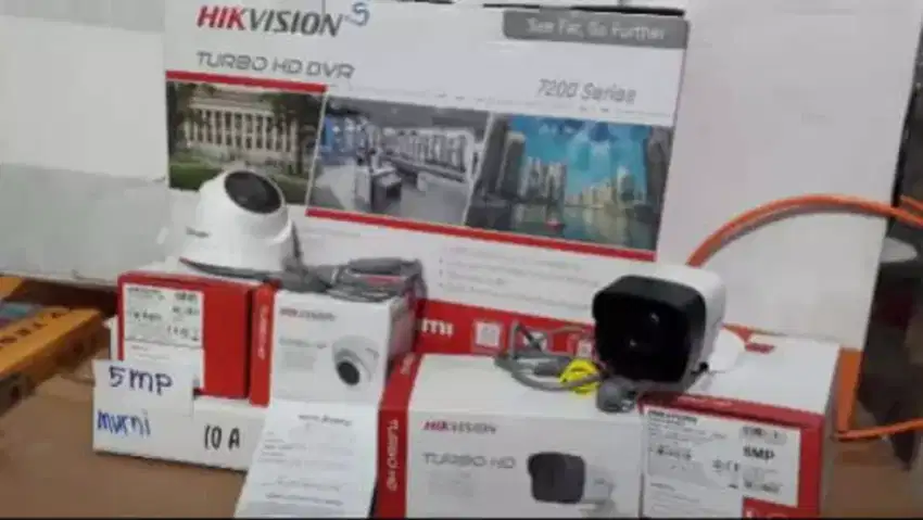 camera HIkvision paket lengkap outdoor indoor 4 chanel gratis pasang