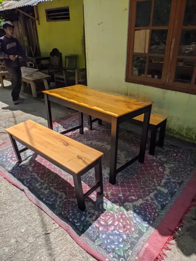 (Free Ongkir) Set Meja Kedai | Meja Makan | Meja Resto