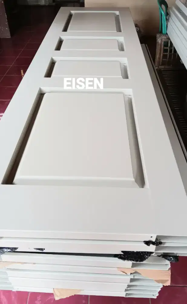 Pintu besi garasi EISEN cat OVEN POWDER COATTING