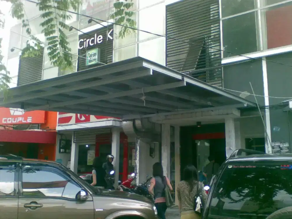kanopi holo galvanis atau baja ringan untuk foodcourt dan ruko
