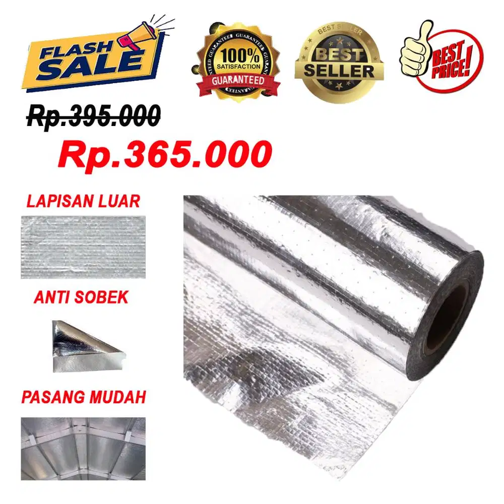 Aluminium Woven Foil Double Side Peredam Panas Atap