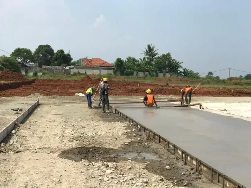 Beton land clearing cut and fil aspal jalan pondasi Paving hotmiks