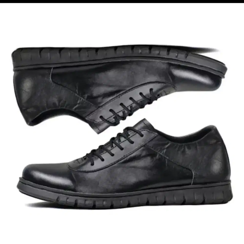 Ready stok sepatu kulit asli model casual formal original Bandung