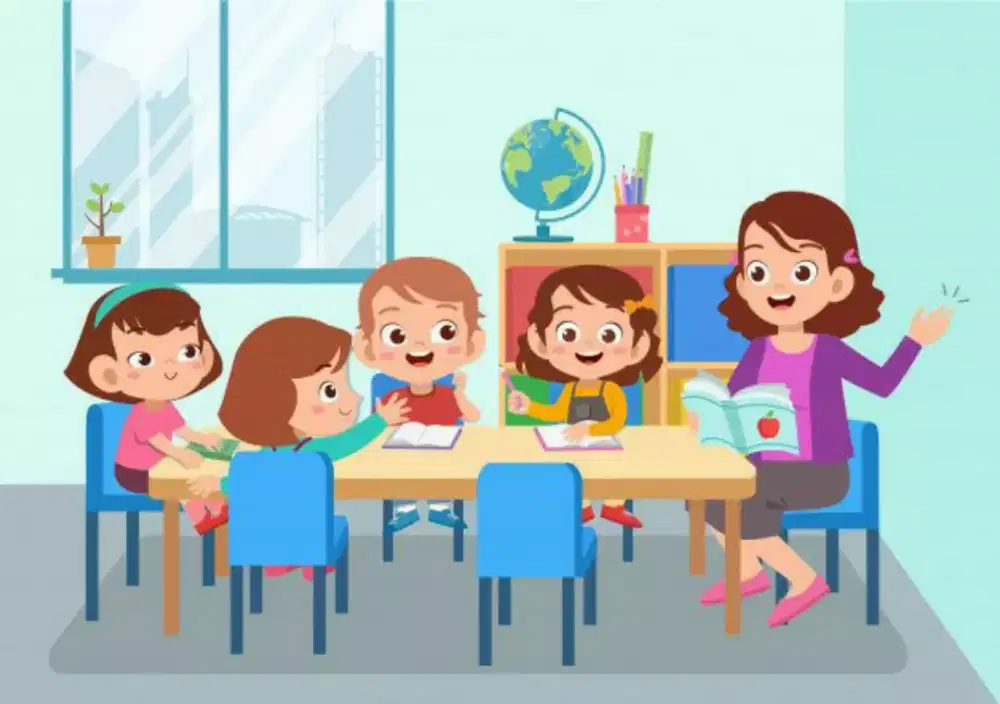 Les Privat TK SD SMP Offline Pengajar datang ke rumah murid