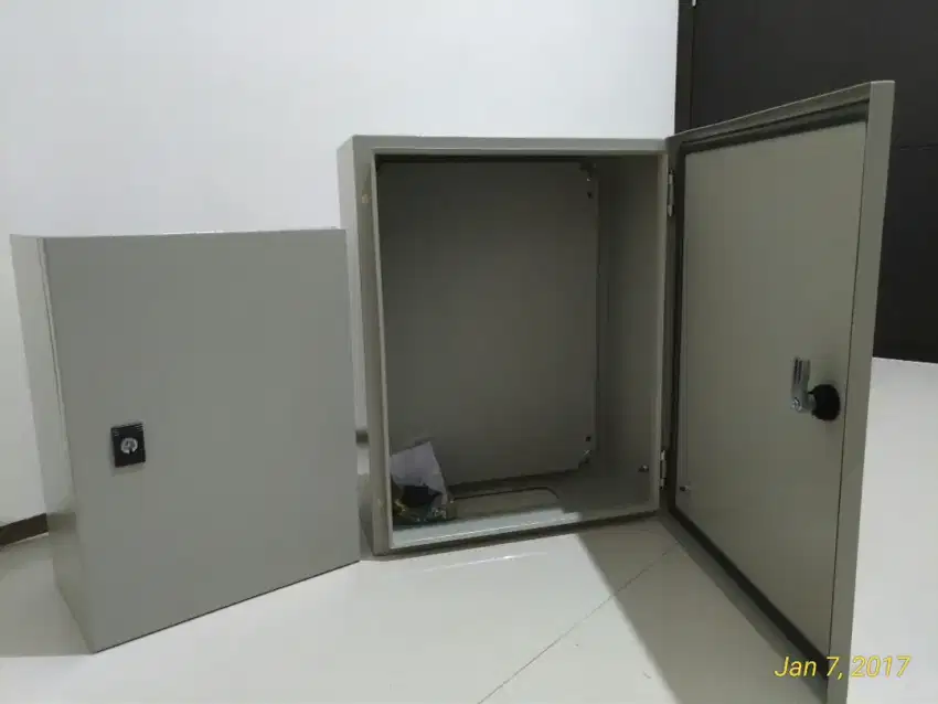 Box Panel Listrik Powder Coating RAL 7032