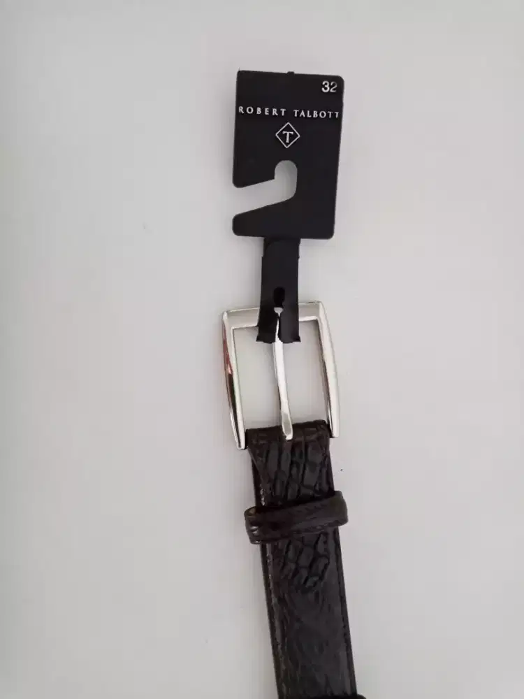 Sabuk pria kulit buaya Robert Talbott