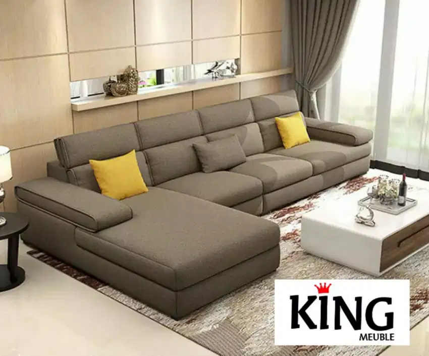 Fullset Sofa L Shape ruang tamu minimalis terlengkap