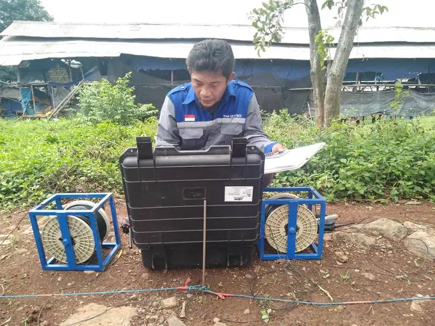 Geolistrik, logging Test, Pumping Test di Cariu Jonggol