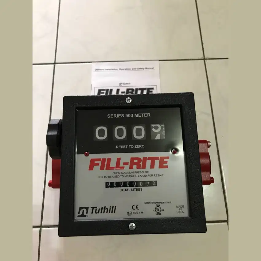 FILL RITE METERAN MINYAK 1.5 4 Digit TYPE 901CL ORIGINAL USA TUTHILL