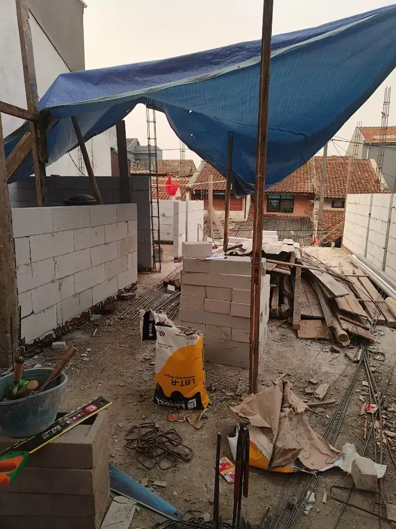 Konstruksi bangunan, arsitektur bangunan, bangun baru, renovasi, dll