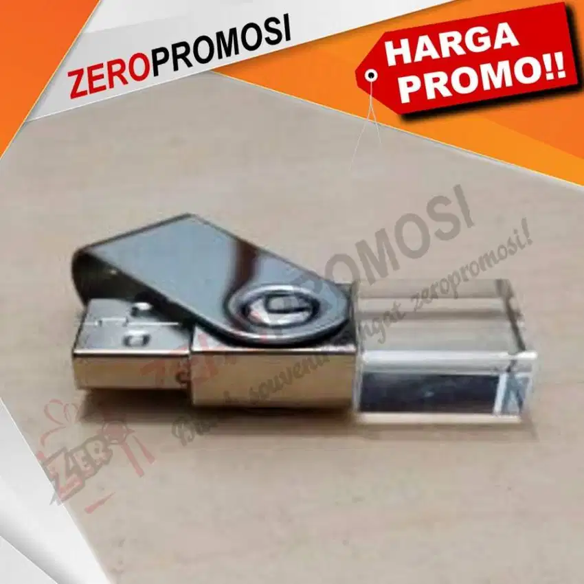 Barang Promosi Flashdisk Kristal Metalic swivel FDSPC31