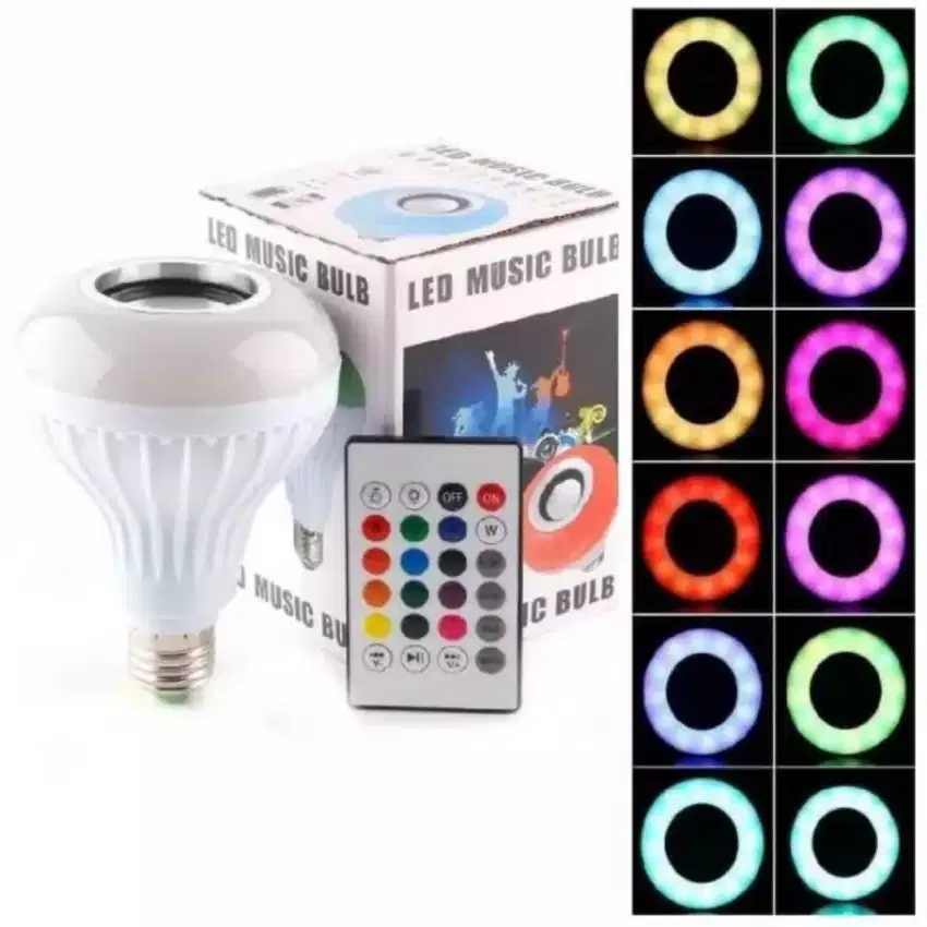 Lampu LED RGB + Speaker Bluetooth