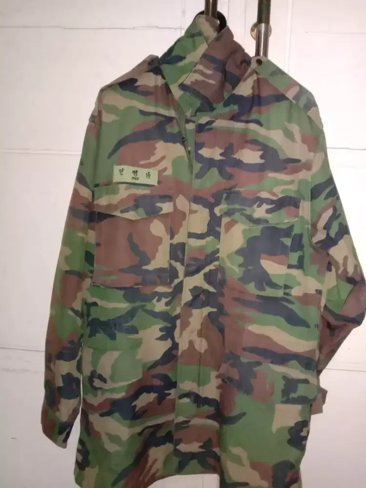 Jaket loreng Korea antik