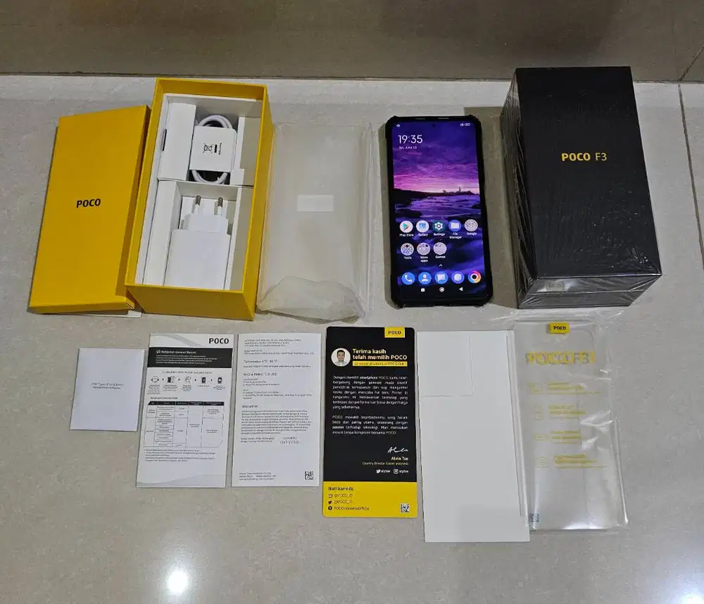 POCO F3 8/256GB BARU BNOB KOMPLIT