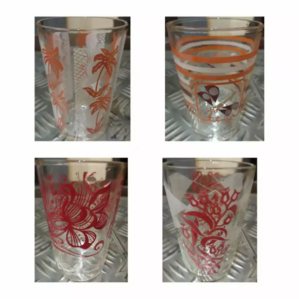 Aneka gelas tempo dulu