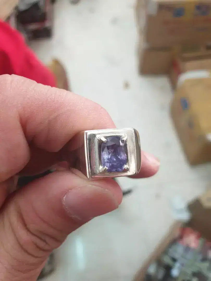 Cincin Purple Sapphire 2,79crt