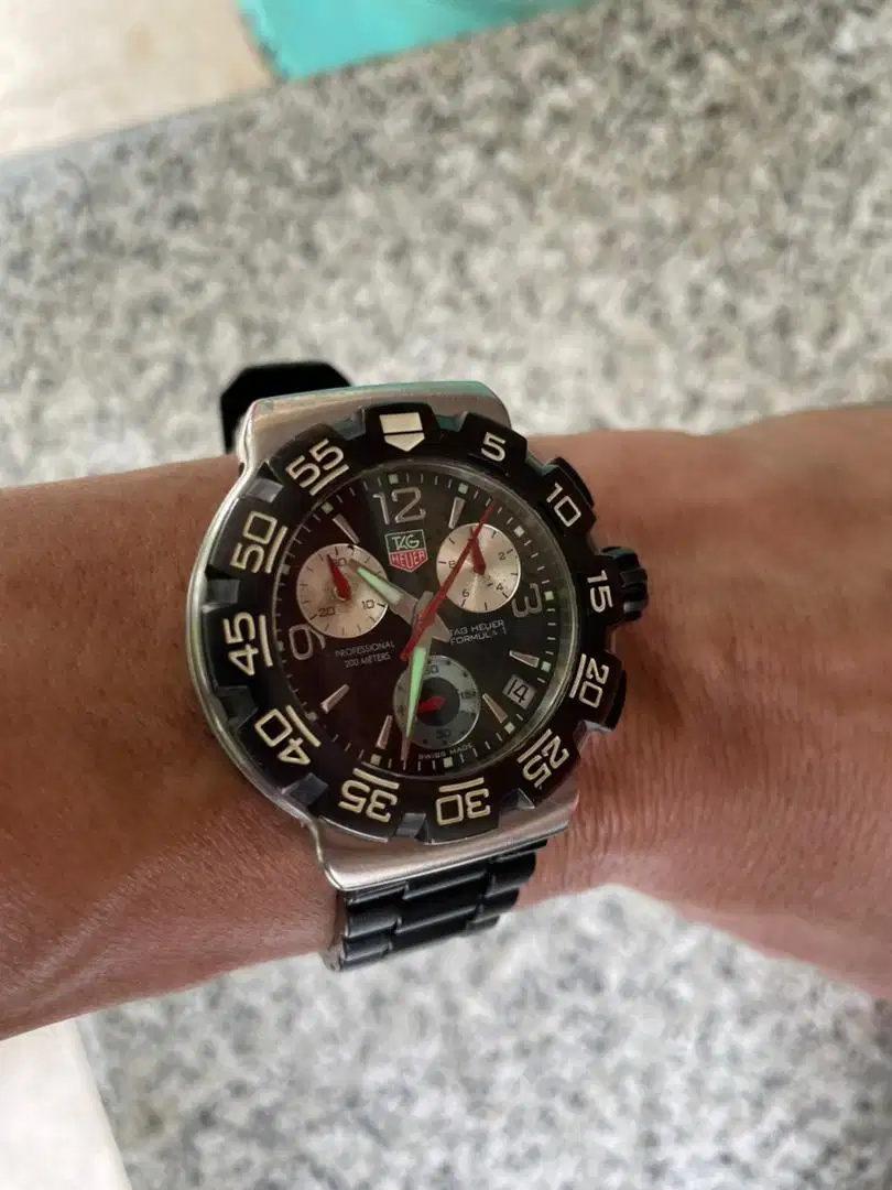 Tag heuer formula one chrono cac1110-0 original discontinued model
