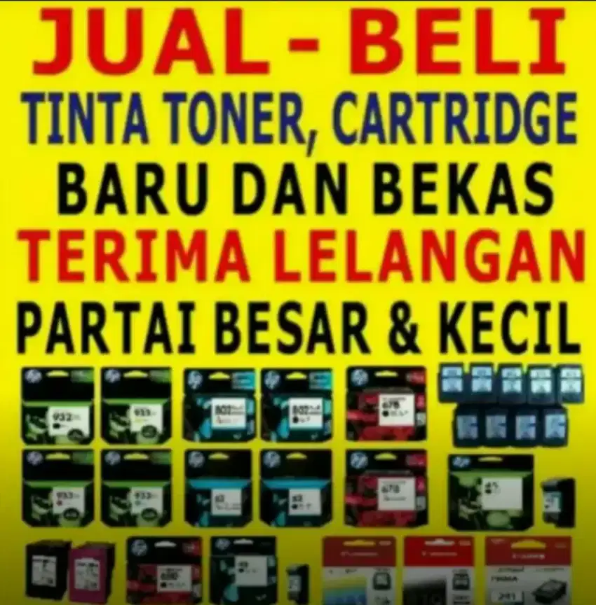 Pusat terima tinta cartridge baru&bekas kantoran