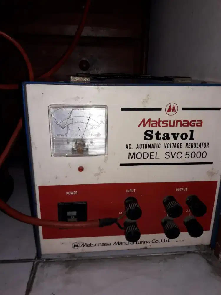 Stavolt Stabilizer Stabilizer Matsunaga SVC 5000 Jepang Asli Original