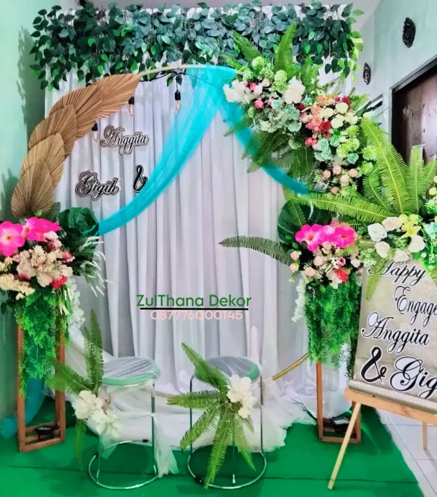 Dekorasi Backdrop Lamaran Ultah Akad Khitanan Aqiqah dll B4