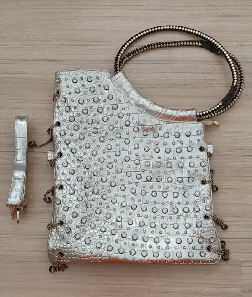TAS FASHION BUAGUS PWOL BLING BLING MEWAH, BAGUS 99% BELI DI CHINA