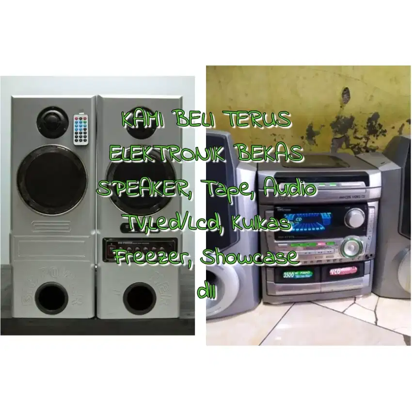 Terima terus Speaker, Tape bekas anda