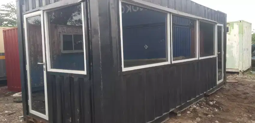 Container Kontainer Modif 20ft Untuk Usaha Barbershop atau Minimarket