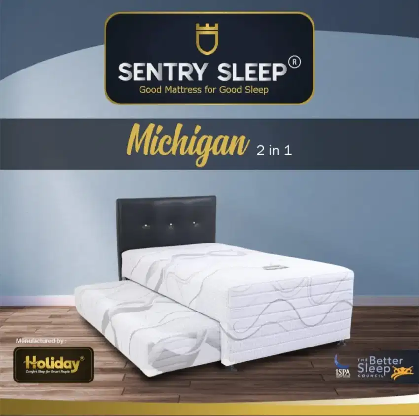 Springbed Sentry Sleep Tipe Michigan Sorong 2in1