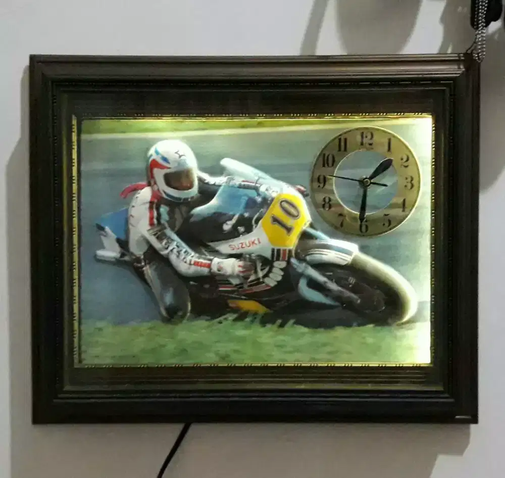 Jam dinding motogp jadul seiko omega sepeda mobil vespa vintage antik