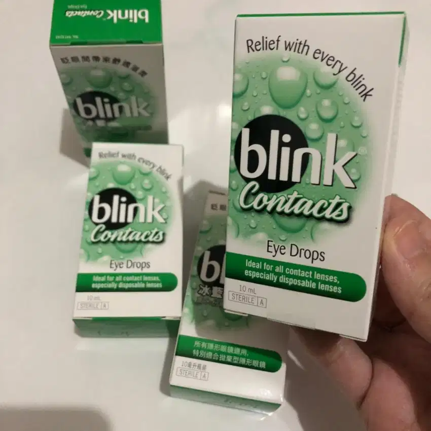 Blink Contacts Eye Drops 10 ML. Tetes mata contact lenses. Original.