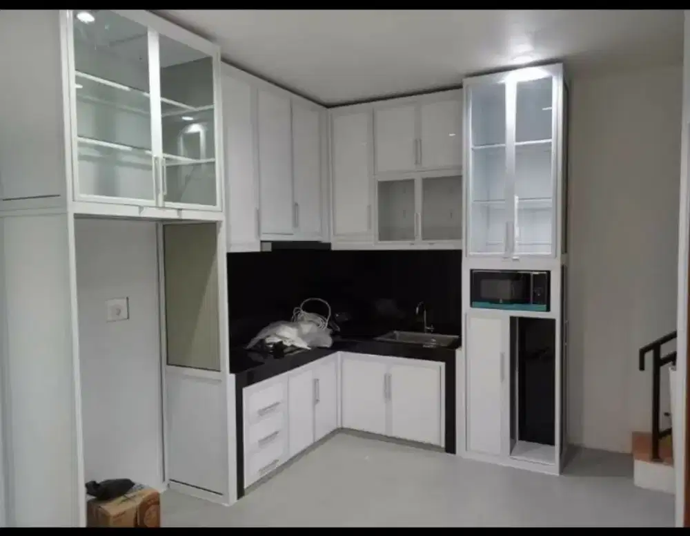 Jasa pembuatan kitchen set aluminium Makassar dan Gowa
