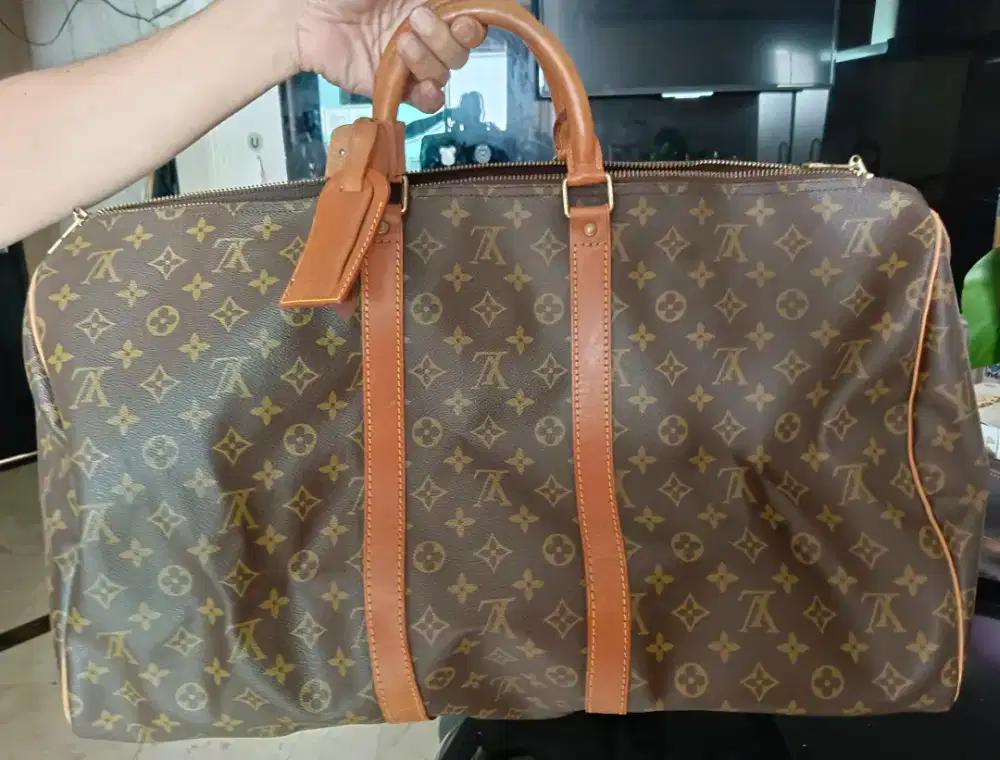 Louis vuitton LV tas travel bag brown luggage and travel