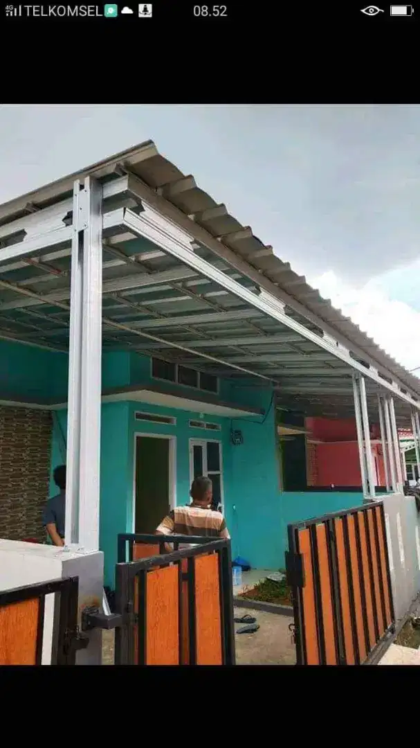 Pemasangan rangka atap baja ringan galvalum