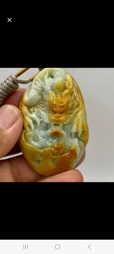 Kalung liontin Jade tipe A