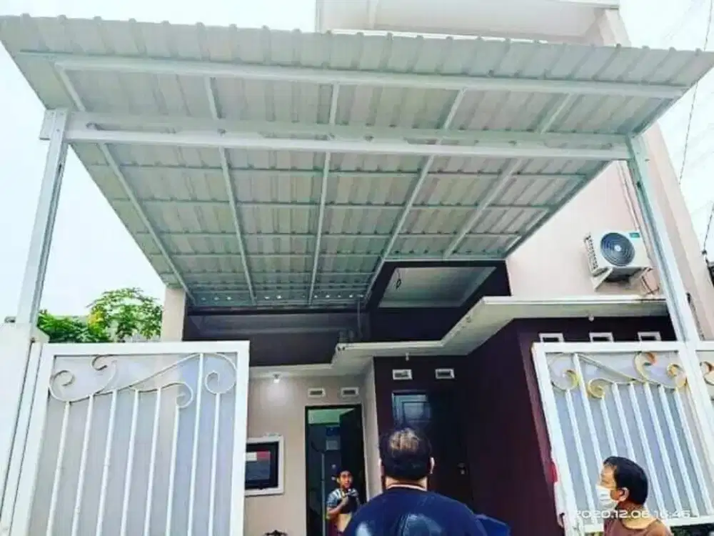 Jasa pasang kanopi baja ringan taman dan teras