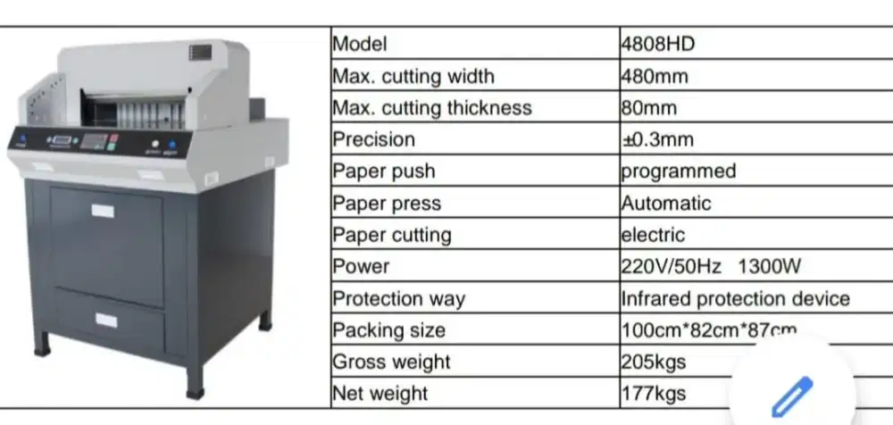 Mesin potong kertas otomatis uk 48 magic