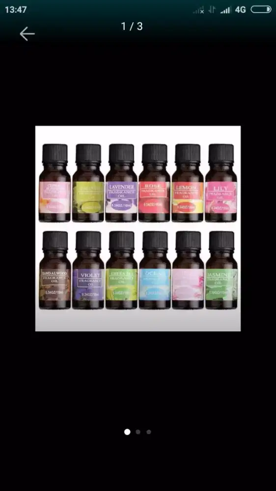 Minyak oil aromaterapi aromatherapy humidifier diffuser pelembab udara