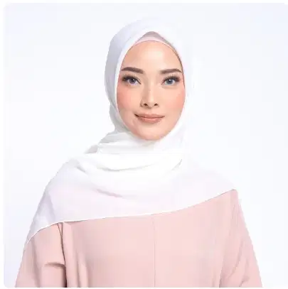 ZM Zaskia Mecca - Sana Ivory Hijab Kerudung Segi Empat