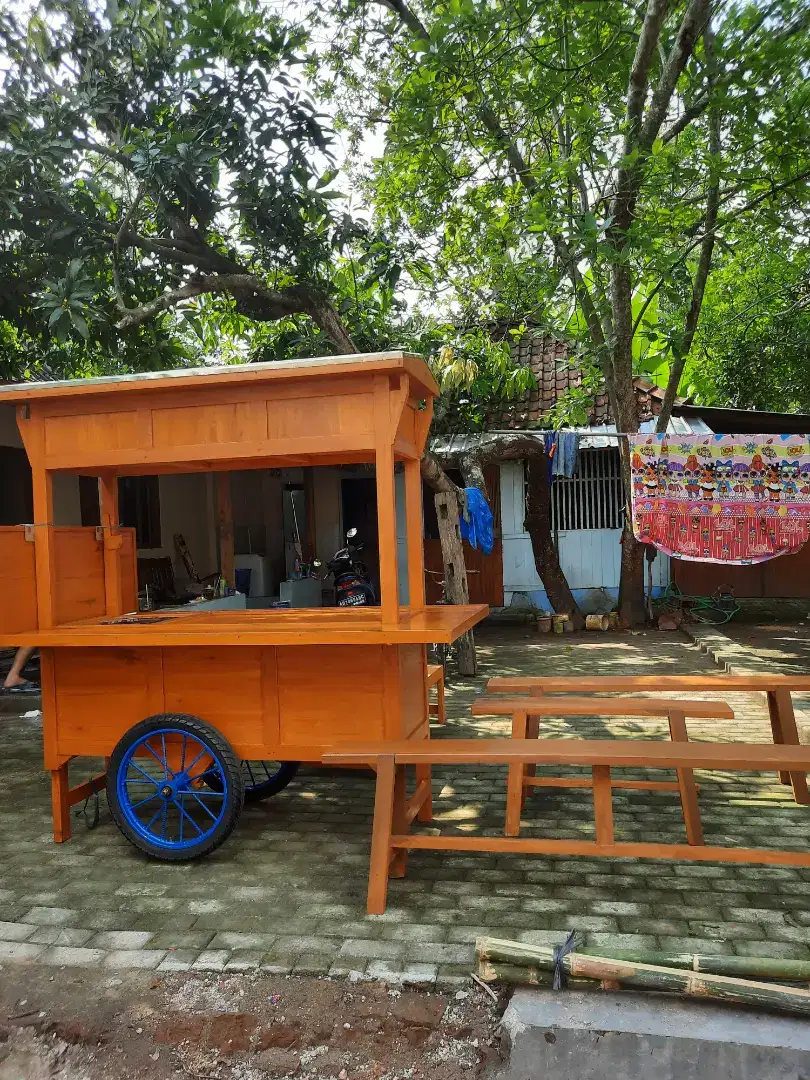 Rombong Gerobak Angkringan Gratis Ongkir